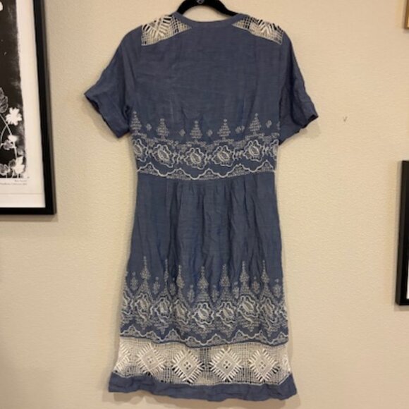 Moulinette Soeurs Chambray Dress - Sz M - Picture 4 of 5